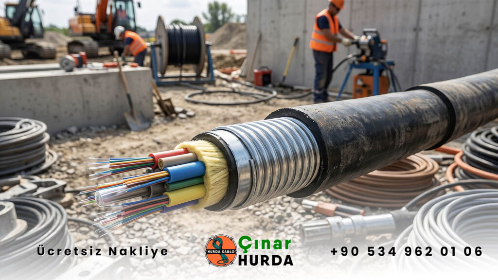 Çelik Zırhlı Fiber Optik Kablo